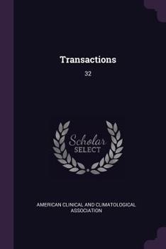 Paperback Transactions: 32 Book