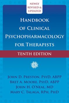 Hardcover Handbook of Clinical Psychopharmacology for Therapists Book