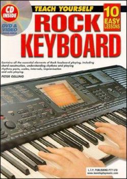 Paperback 10 Easy Lessons Rock Keyboard (Teach Yourself) Book