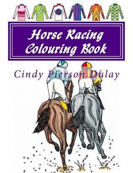 Paperback Horse Racing Colouring Book