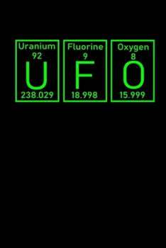Paperback Notebook: UFO Roswell element conspiracy theory gifts 120 Pages, 6x9 Inches, Dot Grid Book