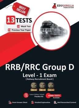 Paperback RRB Group D Level 1 Exam 2023 (English Edition) - 10 Full Length Mock Tests and 3 Previous Year Papers (1300 Solved Questions) with Free Access to Onl Book