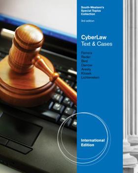 Paperback CyberLaw: Text and Cases Book