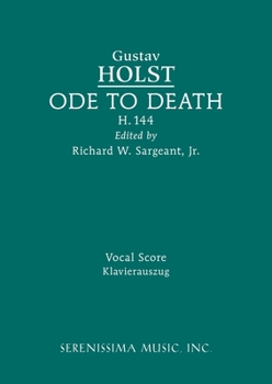 Paperback Ode to Death, H.144: Vocal score Book