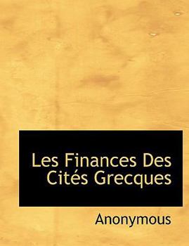 Paperback Les Finances Des Cit?'s Grecques Book