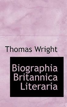Hardcover Biographia Britannica Literaria [Latin] Book