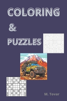 Paperback Coloring & Puzzles: The best way to release anxiety and train your mind Book