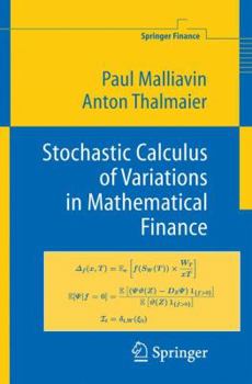 Paperback Stochastic Calculus of Variations in Mathematical Finance Book