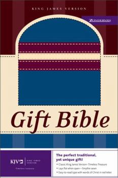 KJV Gift Bible: Italian Duo-Tone, Blue/Burgundy/Cream