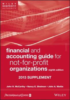 Paperback Financial and Accounting Guide for Not-For-Profit Organizations, Supplement Book