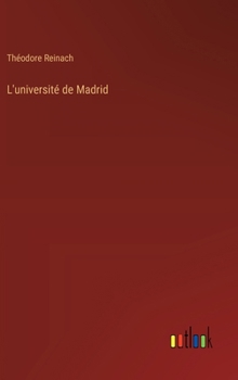 Hardcover L'université de Madrid [French] Book