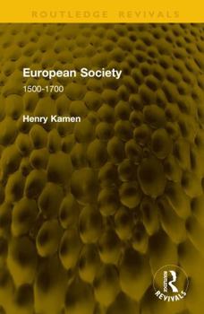 Hardcover European Society: 1500-1700 Book