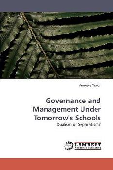 Paperback Governance and Management Under Tomorrow's Schools Book