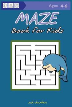 Paperback MAZE Book for Kids Ages 4-6 Book
