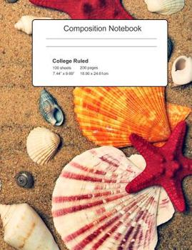 Paperback Composition Notebook, College Ruled: Beach, Sunshine, & Ocean Book