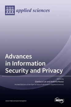 Hardcover Advances in Information Security and Privacy Book