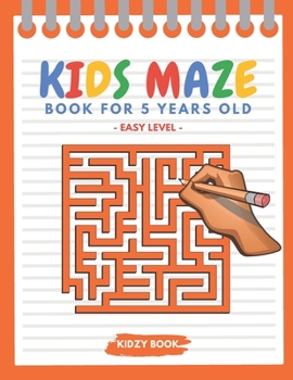 Paperback Kids Maze Book For 5 Years Old: Fun Brain Teasers and Problem-Solving Activities - Jumbo Mazes for Kids Ages 4-8 Maze Activity Book