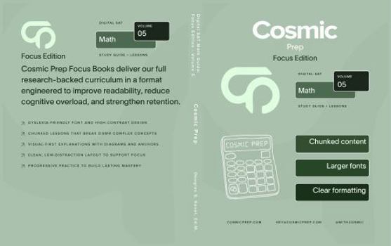 Paperback CosmicPrep Digital SAT Math Guide Focus Edition Volume 5 Book