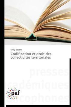Paperback Codification Et Droit Des Collectivités Territoriales [French] Book