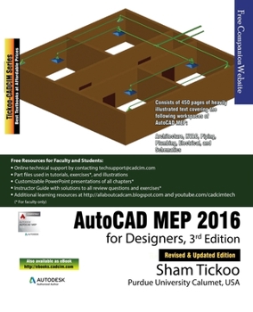 Paperback AutoCAD MEP 2016 for Designers, 3rd Edition Book