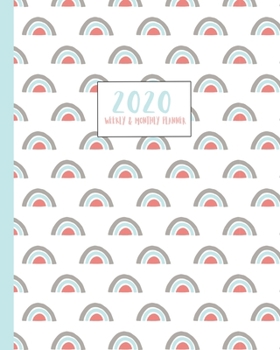 2020 Monthly & Weekly Planner: Cute cartoon rainbow Scandi art themed diary planner. Jan - December 2020. Feature packed with goal and habit tracking, ... year in pixels and timetable/schedule pages.