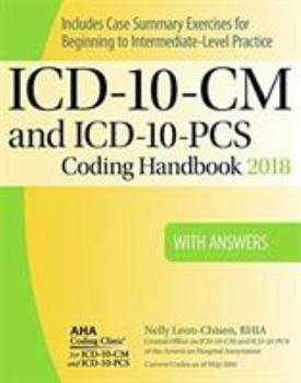 Paperback ICD-10-CM and ICD-10-PCS 2018 Coding Handbook With Answers Book