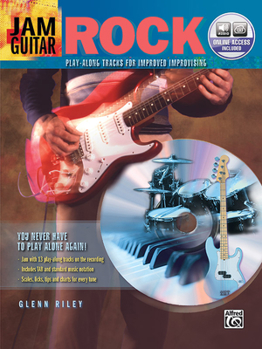 Paperback Jam Guitar -- Rock: Play-Along Tracks for Improved Improvising -- You Never Have to Play Alone Again!, Book & Online Audio Book