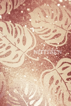 Notizen: A5 Blanko Rose Heft für Aufzeichnungen Lettering Handschrift zum Selbstgestalten | 100 Seiten Leer Softcover | Kreatives Geschenk (German Edition)