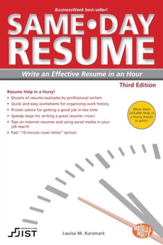 Paperback Same-Day Resume: Write an Effective Resume in an Hour Book