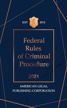 Paperback Federal Rules of Criminal Procedure 2021 Book