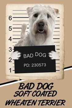 Paperback Bad Dog Soft Coated Wheaten Terrier: Isometric Dot Drawing Paper Notebook Featuring 120 Pages 6x9 Book