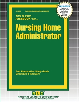 Paperback Nursing Home Administrator Book