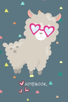 Notebook: Loving Llama - Journal for writing I Composition Book I Lined paper with integrated page numbers l Narrow Ruled I Diary  I 120 Pages I "6x9" I A5 I  Soft Cover