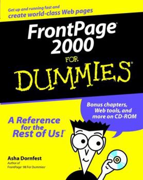 CD-ROM FrontPage 2000 for Dummies [With CDROM] Book