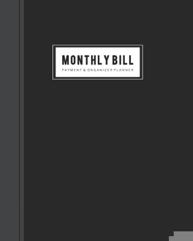 Paperback Monthly Bill Payment: Money Debt Tracker and Simple Budget Spreadsheet or Monthly Organizer Planner with Planning Budgeting Record & Expense Book