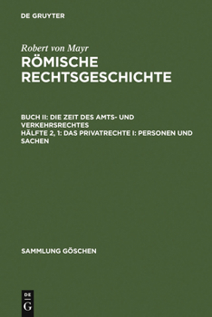 Hardcover Das Privatrechte I: Personen und Sachen [German] Book