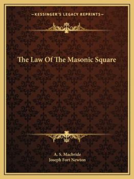 Paperback The Law Of The Masonic Square Book