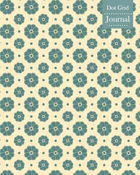 Paperback Dot Grid Journal: Notebook Planner with Flower Pattern Themed Cover Design Book