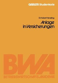 Paperback Anlageformen -- Steuerbegünstigte Darlehenshingabe Und Anlage in Versicherungen [German] Book