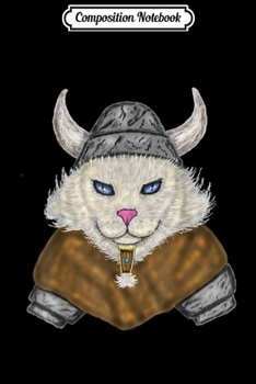 Composition Notebook: viking cat original art Journal/Notebook Blank Lined Ruled 6x9 100 Pages