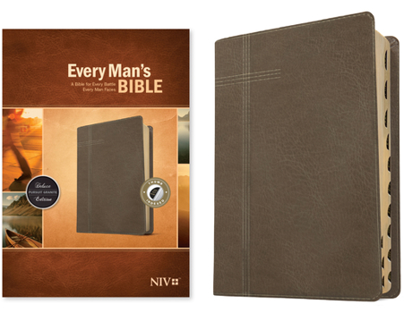 Imitation Leather Every Man's Bible NIV (Leatherlike, Pursuit Granite, Indexed) Book