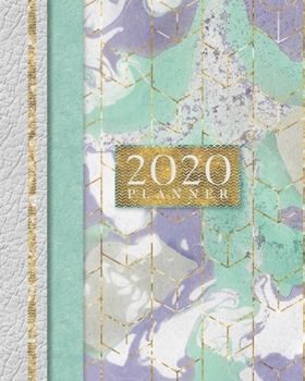 2020 Planner: Ultimate 2020 Agenda And Weekly Planner With Vision Board, Monthly Habit Tracker, Brain Dump, Meeting Agenda And Notes Pages| Green Grey & Blue With Gold Accents (Ultimate Planners)