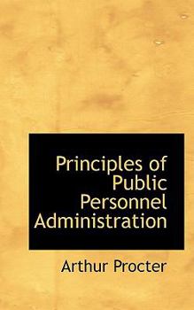 Hardcover Principles of Public Personnel Administration Book