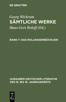 Hardcover Sämtliche Werke, Band 7, Das Rollwagenbüchlein [German] Book