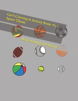 Paperback Gio's Coloring & Activity Book: #3 - Sports Theme Book