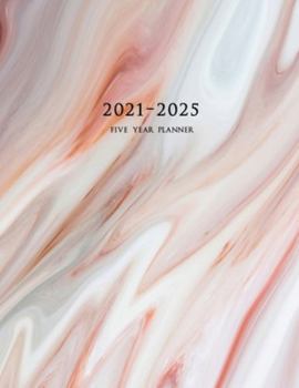 Paperback 2021-2025 Five Year Planner: 60-Month Schedule Organizer 8.5 x 11 with Marble Cover (Volume 4) Book
