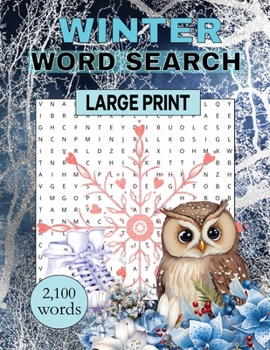 Paperback Winter Word Search [Large Print] Book