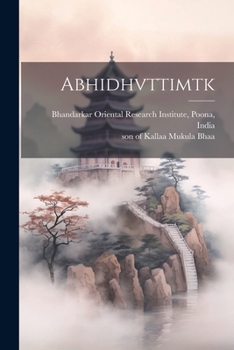 Paperback Abhidhvttimtk [Sanskrit] Book