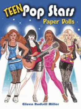 Paperback Teen Pop Stars Paper Dolls Book