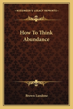 Paperback How To Think Abundance Book
